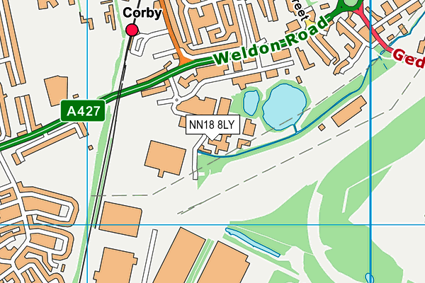 NN18 8LY map - OS VectorMap District (Ordnance Survey) NN18 8LY map - OS VectorMap District (Ordnance Survey)