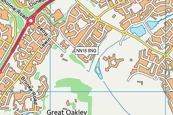 NN18 8NQ map - OS VectorMap District (Ordnance Survey) NN18 8NQ map - OS VectorMap District (Ordnance Survey)