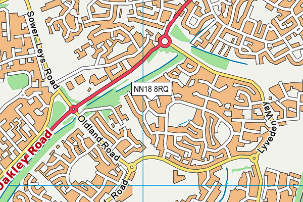NN18 8RQ map - OS VectorMap District (Ordnance Survey) NN18 8RQ map - OS VectorMap District (Ordnance Survey)