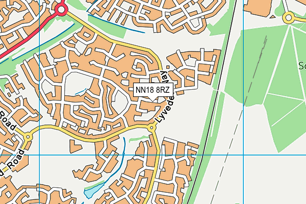 NN18 8RZ map - OS VectorMap District (Ordnance Survey) NN18 8RZ map - OS VectorMap District (Ordnance Survey)