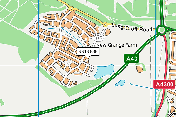 NN18 8SE map - OS VectorMap District (Ordnance Survey) NN18 8SE map - OS VectorMap District (Ordnance Survey)