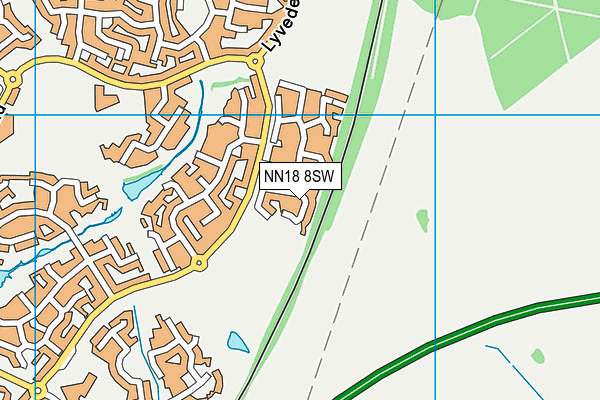 NN18 8SW map - OS VectorMap District (Ordnance Survey) NN18 8SW map - OS VectorMap District (Ordnance Survey)