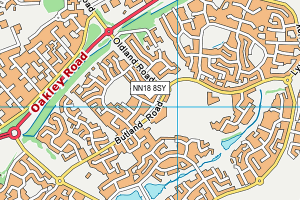 NN18 8SY map - OS VectorMap District (Ordnance Survey) NN18 8SY map - OS VectorMap District (Ordnance Survey)