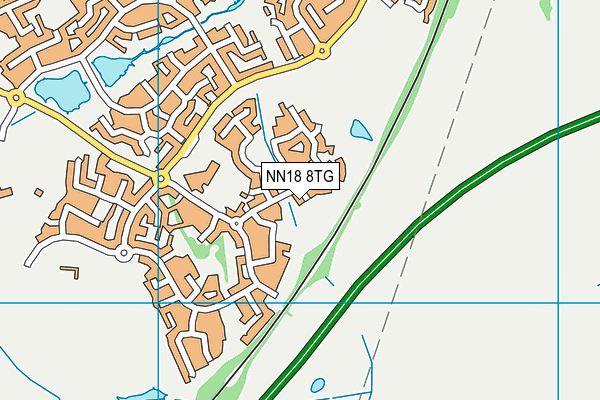 NN18 8TG map - OS VectorMap District (Ordnance Survey) NN18 8TG map - OS VectorMap District (Ordnance Survey)