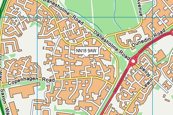 NN18 9AW map - OS VectorMap District (Ordnance Survey) NN18 9AW map - OS VectorMap District (Ordnance Survey)