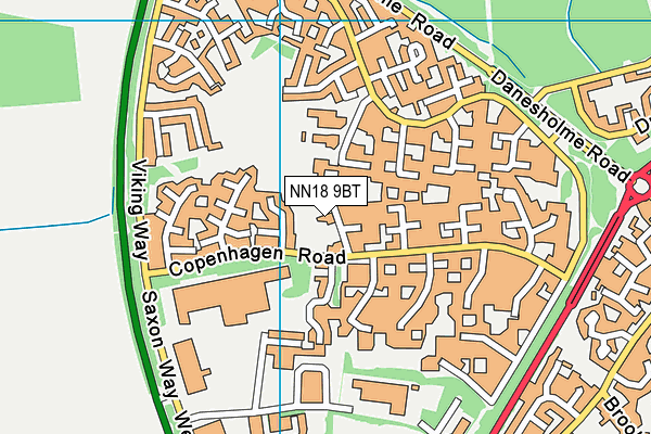 NN18 9BT map - OS VectorMap District (Ordnance Survey) NN18 9BT map - OS VectorMap District (Ordnance Survey)