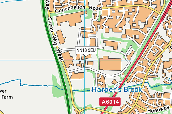 NN18 9EU map - OS VectorMap District (Ordnance Survey)