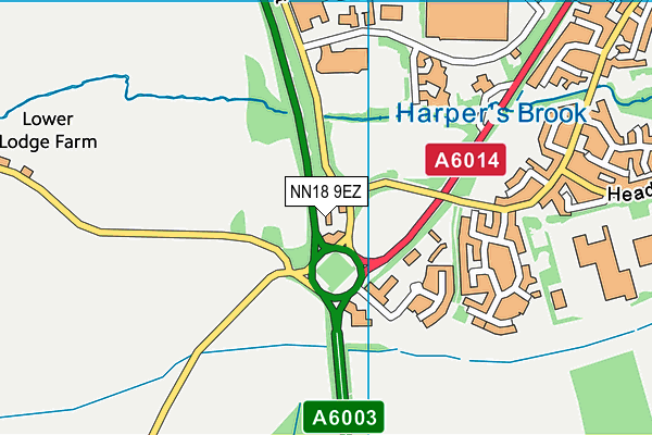 NN18 9EZ map - OS VectorMap District (Ordnance Survey) NN18 9EZ map - OS VectorMap District (Ordnance Survey)