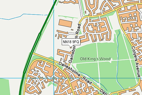 NN18 9FQ map - OS VectorMap District (Ordnance Survey) NN18 9FQ map - OS VectorMap District (Ordnance Survey)
