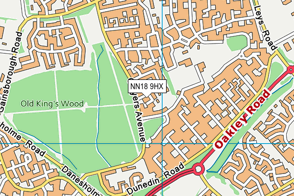 NN18 9HX map - OS VectorMap District (Ordnance Survey) NN18 9HX map - OS VectorMap District (Ordnance Survey)