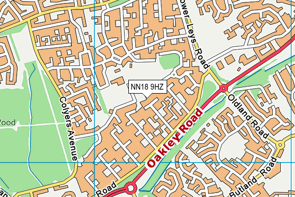 NN18 9HZ map - OS VectorMap District (Ordnance Survey) NN18 9HZ map - OS VectorMap District (Ordnance Survey)