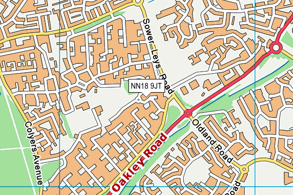 NN18 9JT map - OS VectorMap District (Ordnance Survey) NN18 9JT map - OS VectorMap District (Ordnance Survey)