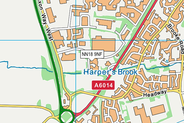 NN18 9NF map - OS VectorMap District (Ordnance Survey)