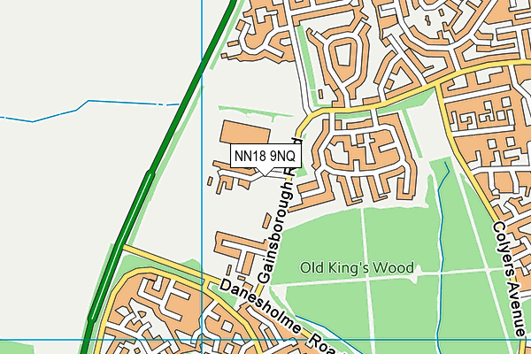 NN18 9NQ map - OS VectorMap District (Ordnance Survey) NN18 9NQ map - OS VectorMap District (Ordnance Survey)