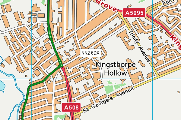 NN2 6DX map - OS VectorMap District (Ordnance Survey) NN2 6DX map - OS VectorMap District (Ordnance Survey)