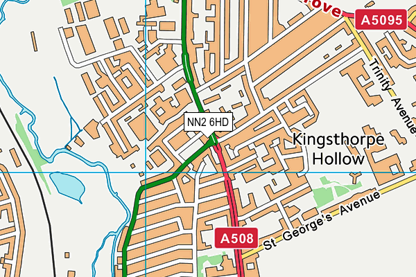 NN2 6HD map - OS VectorMap District (Ordnance Survey)