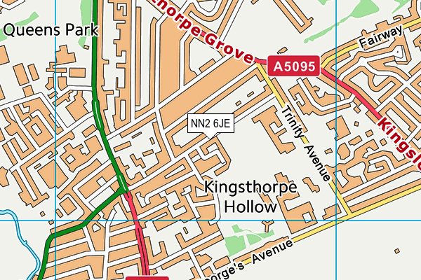 NN2 6JE map - OS VectorMap District (Ordnance Survey)