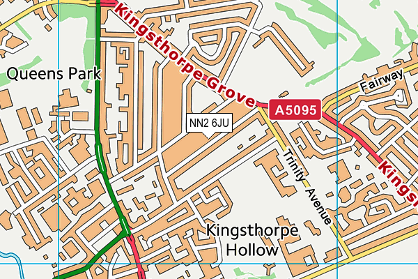 NN2 6JU map - OS VectorMap District (Ordnance Survey)