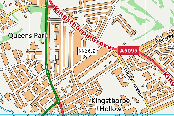 NN2 6JZ map - OS VectorMap District (Ordnance Survey) NN2 6JZ map - OS VectorMap District (Ordnance Survey)