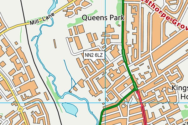 NN2 6LZ map - OS VectorMap District (Ordnance Survey) NN2 6LZ map - OS VectorMap District (Ordnance Survey)