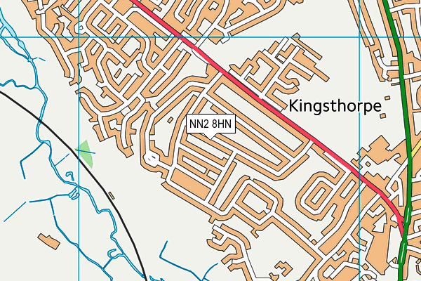NN2 8HN map - OS VectorMap District (Ordnance Survey)