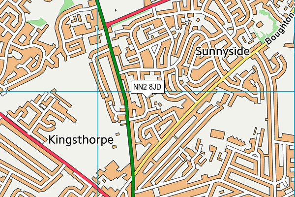 NN2 8JD map - OS VectorMap District (Ordnance Survey) NN2 8JD map - OS VectorMap District (Ordnance Survey)