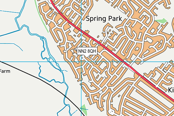 NN2 8QH map - OS VectorMap District (Ordnance Survey) NN2 8QH map - OS VectorMap District (Ordnance Survey)