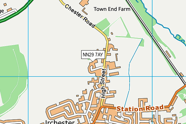 NN29 7AY map - OS VectorMap District (Ordnance Survey) NN29 7AY map - OS VectorMap District (Ordnance Survey)