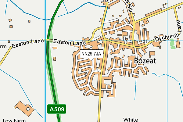 NN29 7JA map - OS VectorMap District (Ordnance Survey) NN29 7JA map - OS VectorMap District (Ordnance Survey)