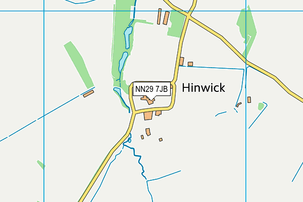 NN29 7JB map - OS VectorMap District (Ordnance Survey) NN29 7JB map - OS VectorMap District (Ordnance Survey)