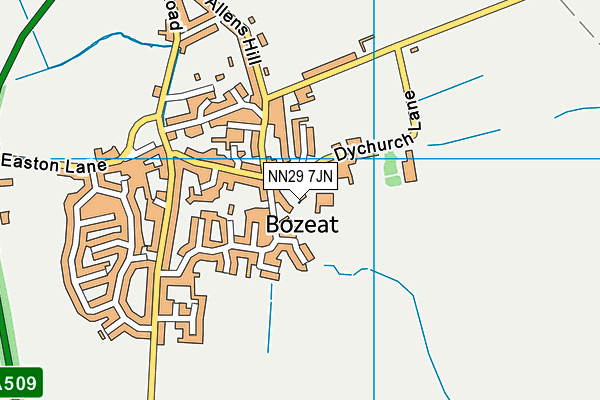 NN29 7JN map - OS VectorMap District (Ordnance Survey) NN29 7JN map - OS VectorMap District (Ordnance Survey)