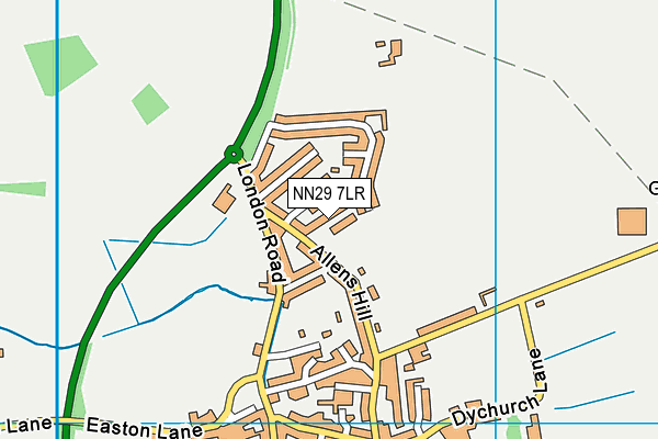 NN29 7LR map - OS VectorMap District (Ordnance Survey) NN29 7LR map - OS VectorMap District (Ordnance Survey)