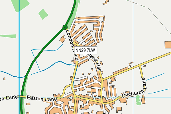 NN29 7LW map - OS VectorMap District (Ordnance Survey) NN29 7LW map - OS VectorMap District (Ordnance Survey)