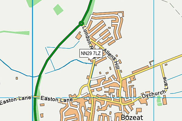NN29 7LZ map - OS VectorMap District (Ordnance Survey) NN29 7LZ map - OS VectorMap District (Ordnance Survey)