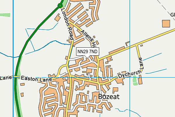 NN29 7ND map - OS VectorMap District (Ordnance Survey) NN29 7ND map - OS VectorMap District (Ordnance Survey)