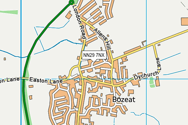 NN29 7NX map - OS VectorMap District (Ordnance Survey) NN29 7NX map - OS VectorMap District (Ordnance Survey)