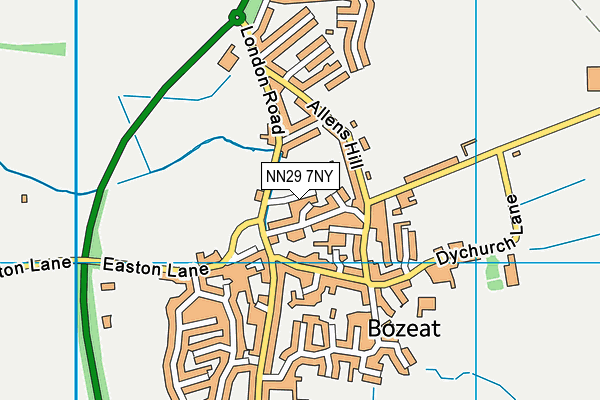 NN29 7NY map - OS VectorMap District (Ordnance Survey) NN29 7NY map - OS VectorMap District (Ordnance Survey)