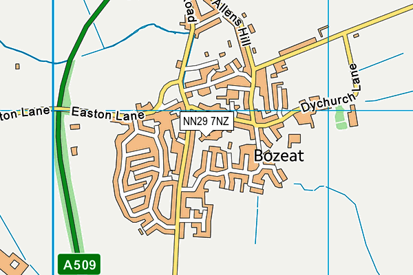 NN29 7NZ map - OS VectorMap District (Ordnance Survey) NN29 7NZ map - OS VectorMap District (Ordnance Survey)