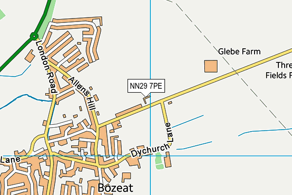 NN29 7PE map - OS VectorMap District (Ordnance Survey) NN29 7PE map - OS VectorMap District (Ordnance Survey)
