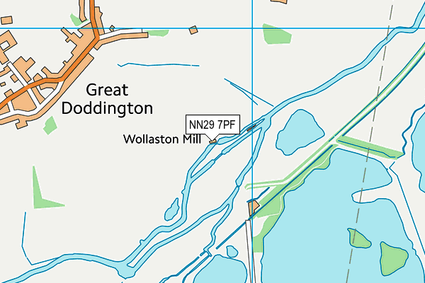 NN29 7PF map - OS VectorMap District (Ordnance Survey) NN29 7PF map - OS VectorMap District (Ordnance Survey)