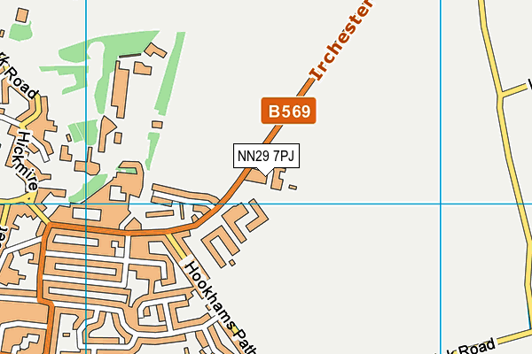 NN29 7PJ map - OS VectorMap District (Ordnance Survey) NN29 7PJ map - OS VectorMap District (Ordnance Survey)