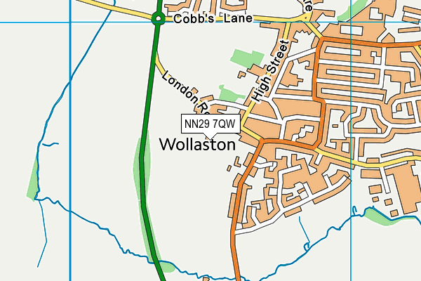 NN29 7QW map - OS VectorMap District (Ordnance Survey) NN29 7QW map - OS VectorMap District (Ordnance Survey)
