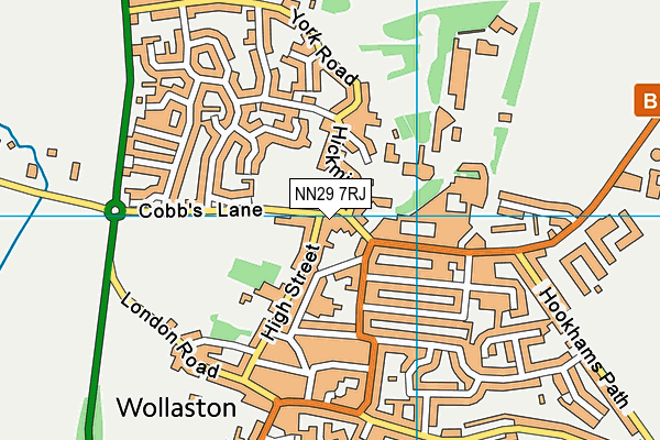 NN29 7RJ map - OS VectorMap District (Ordnance Survey) NN29 7RJ map - OS VectorMap District (Ordnance Survey)