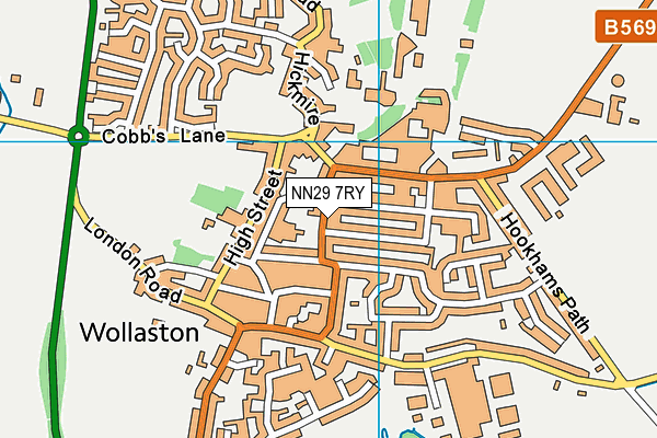 NN29 7RY map - OS VectorMap District (Ordnance Survey) NN29 7RY map - OS VectorMap District (Ordnance Survey)