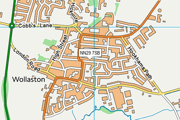 NN29 7SB map - OS VectorMap District (Ordnance Survey) NN29 7SB map - OS VectorMap District (Ordnance Survey)