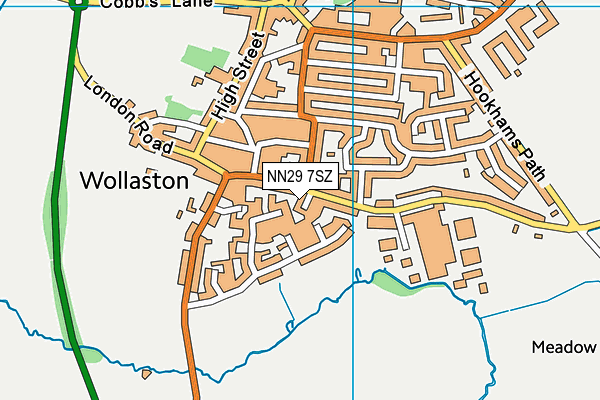 NN29 7SZ map - OS VectorMap District (Ordnance Survey)