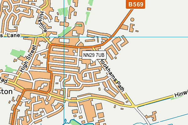 NN29 7UB map - OS VectorMap District (Ordnance Survey) NN29 7UB map - OS VectorMap District (Ordnance Survey)