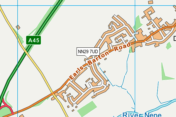 NN29 7UD map - OS VectorMap District (Ordnance Survey) NN29 7UD map - OS VectorMap District (Ordnance Survey)