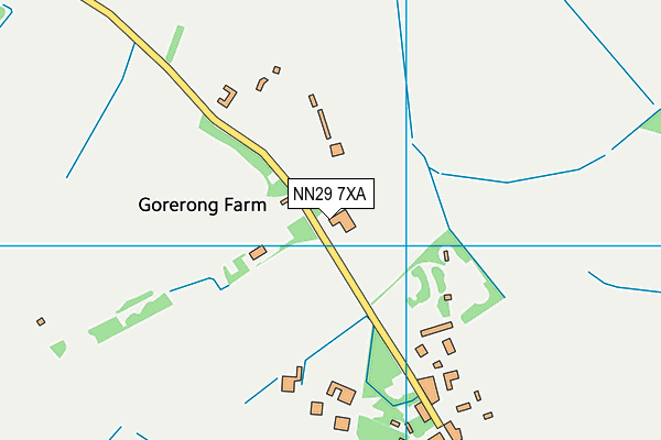 NN29 7XA map - OS VectorMap District (Ordnance Survey) NN29 7XA map - OS VectorMap District (Ordnance Survey)