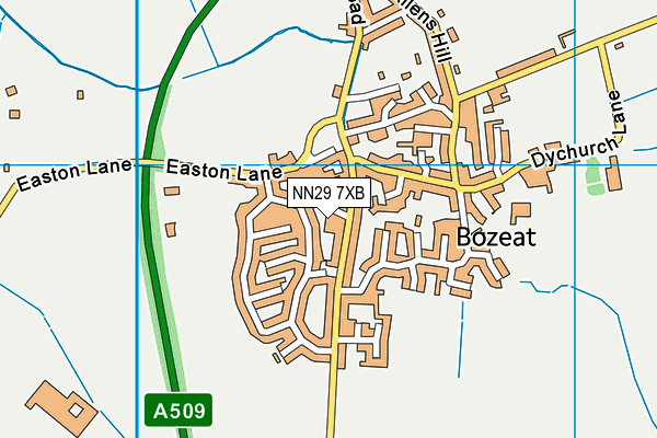NN29 7XB map - OS VectorMap District (Ordnance Survey) NN29 7XB map - OS VectorMap District (Ordnance Survey)